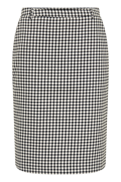 Amelie Tweed Midi Skirt - Houndstooth