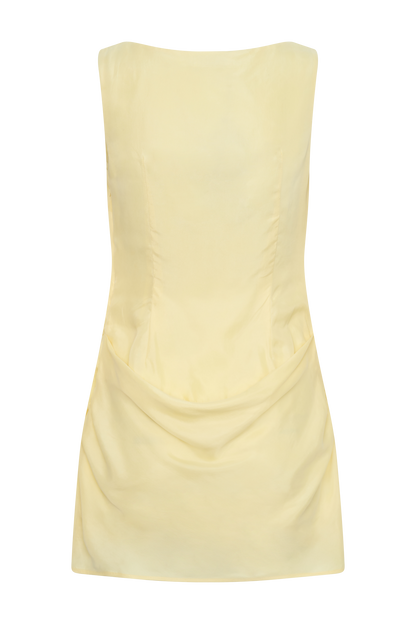 Bexley Draped Mini Dress - Butter