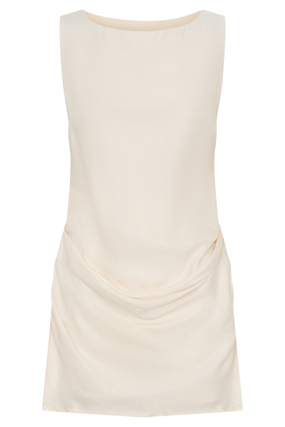 Bexley Draped Mini Dress - Ivory