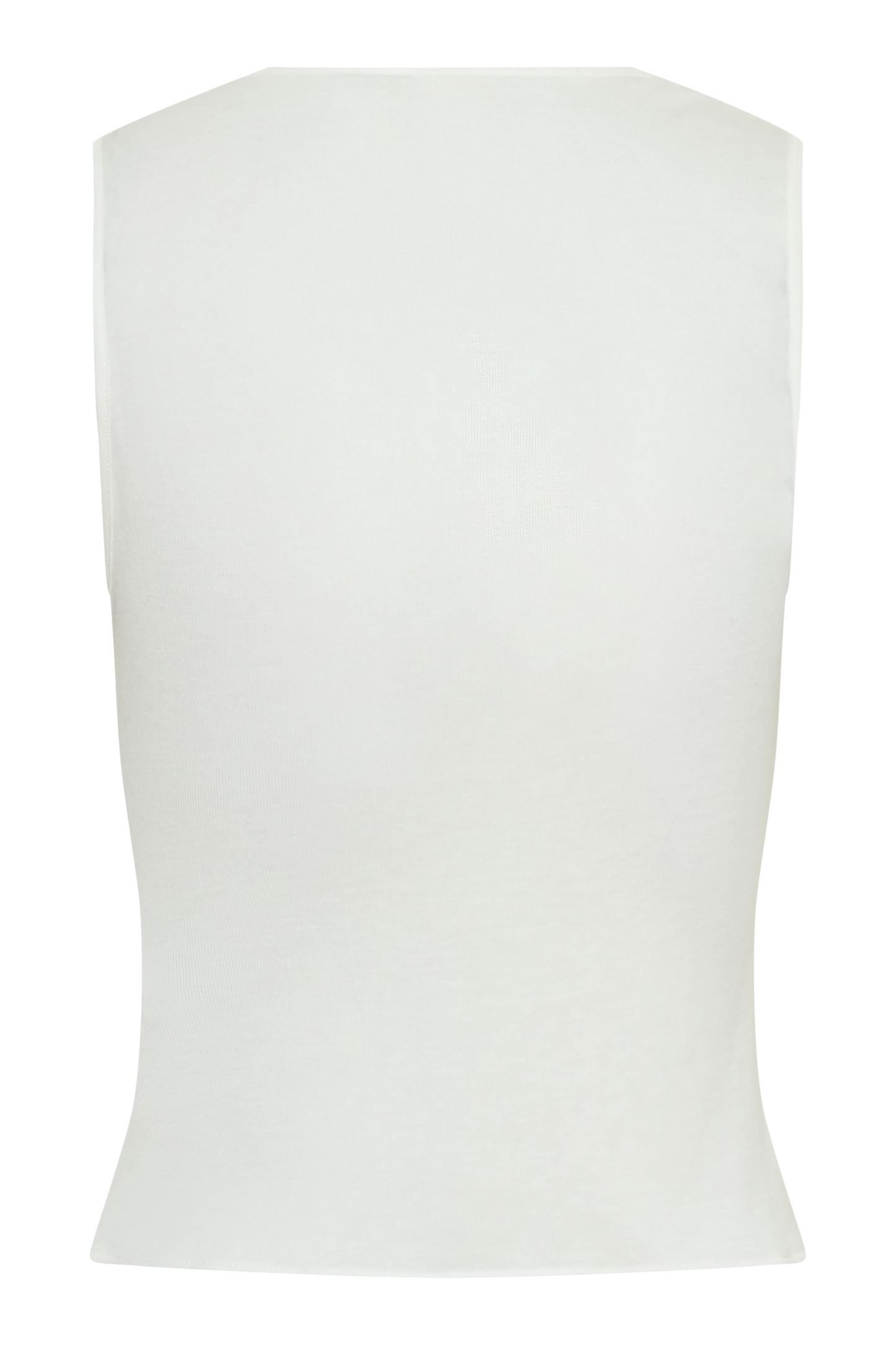 Ciaran Sleeveless Sheer Top - Ivory