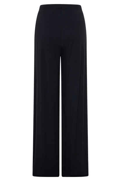 Dewi Wide Leg Modal Pants - Black