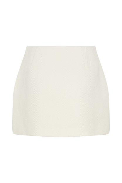 Elara Suiting Mini Skirt - Ivory