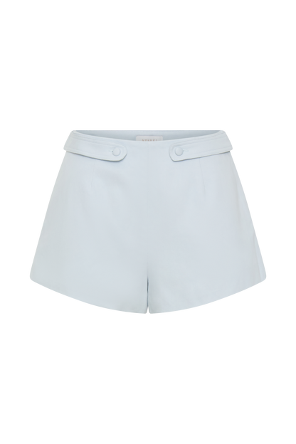 Josephine Cotton Shorts With Waistbands - Ice Blue