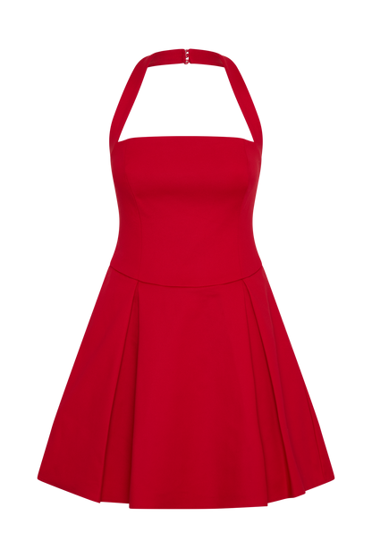 Julia Halter Mini Dress - Red