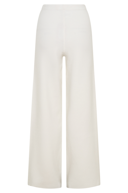 Kerrymae Straight Leg Knit Pants - Off White