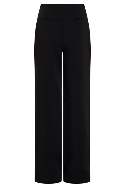 Lindie Straight Leg Suiting Pants - Black
