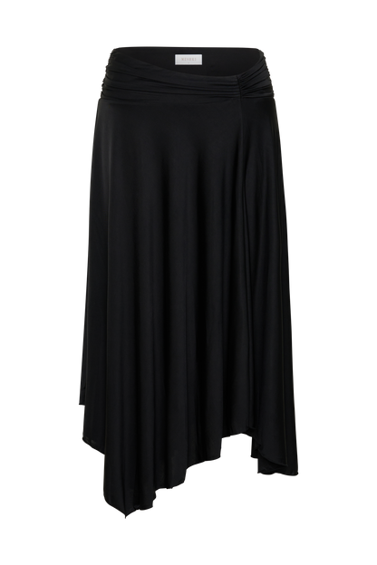 Luu Slinky Midi Skirt - Black