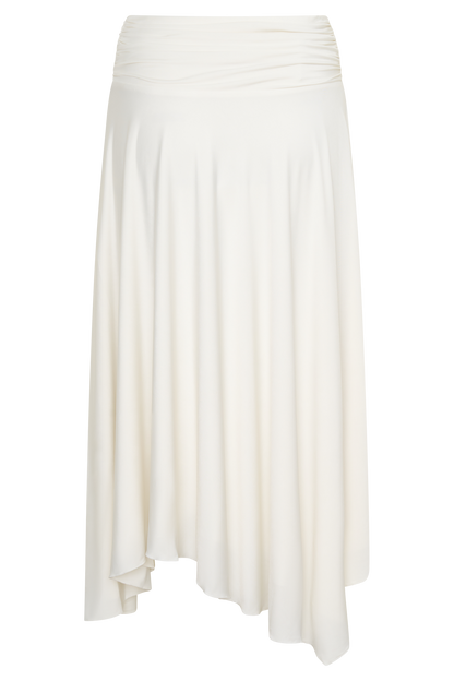 Luu Slinky Midi Skirt - Ivory