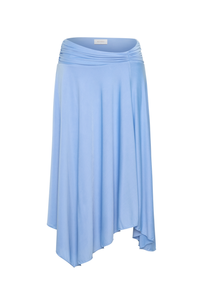 Luu Slinky Midi Skirt - Sea Blue