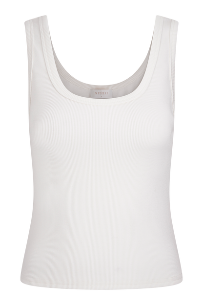 Maeva Scoop Tank Top - Ivory