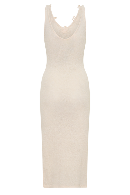 Rachael Knit Midi Dress - Nude