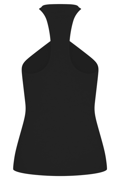 Ramona Modal Tank Top With Hardware - Black