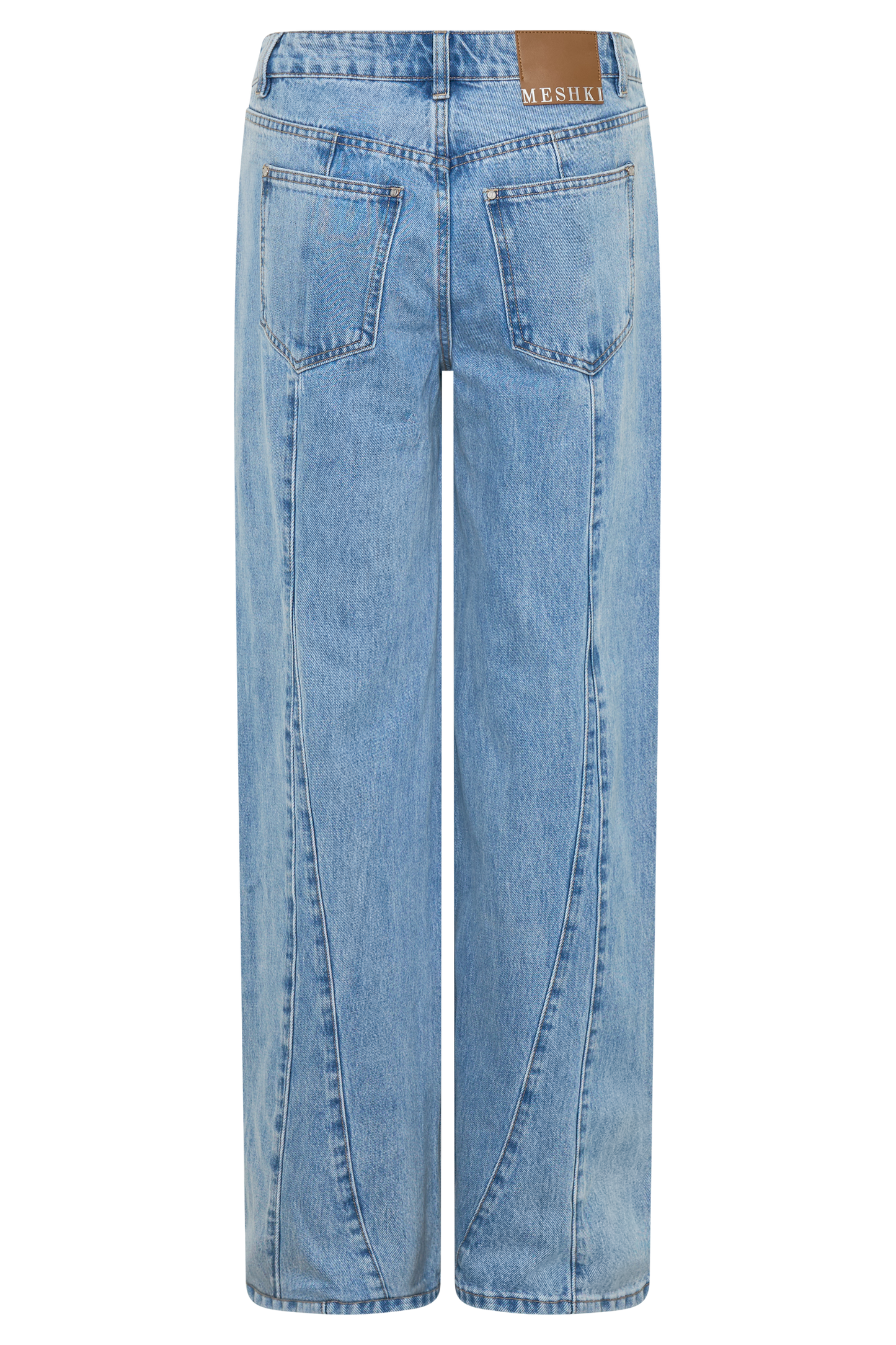 Roy Mid Rise Wide Leg Denim Jeans - Classic Blue