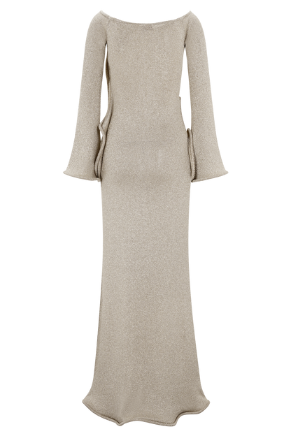 Sandrine Lurex Knit Maxi Dress - Gold