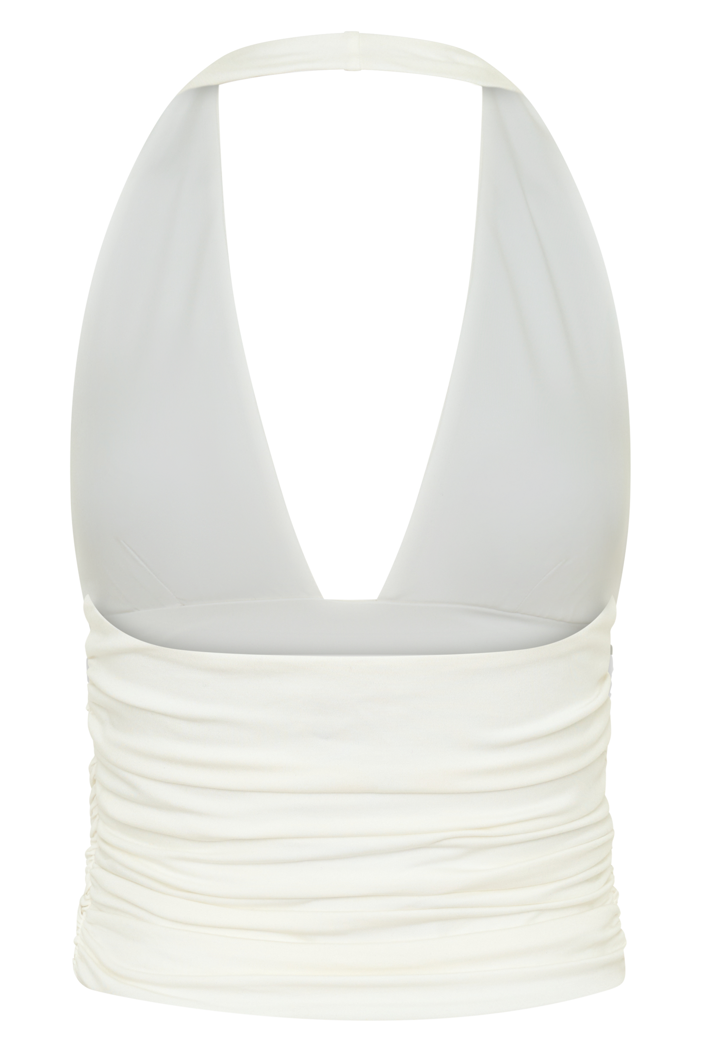 Peregrine Modal Gathered Halter Top - White