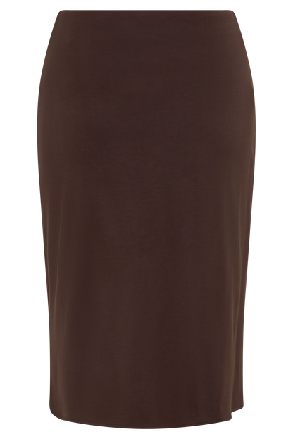 Greer Knee Length Skirt - Espresso
