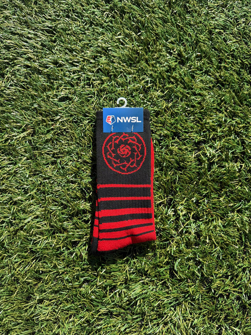 PORTLAND THORNS FC CREW SOCK BLACK