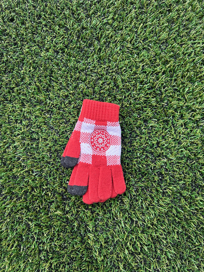 PORTLAND THORNS FC BIG LOGO FLANNEL KNIT GLOVES