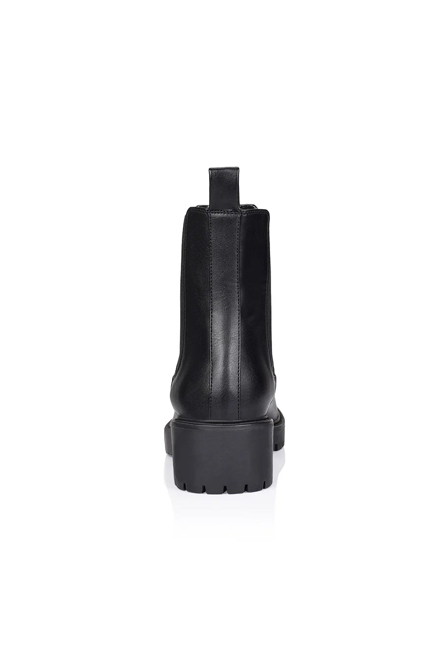 Jace Chelsea Combat Boots - Black Smooth