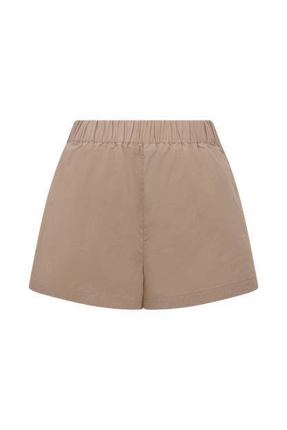 Johanna Cotton Relaxed Shorts - Sand