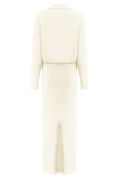 Kingston Knit Maxi Dress - Ivory