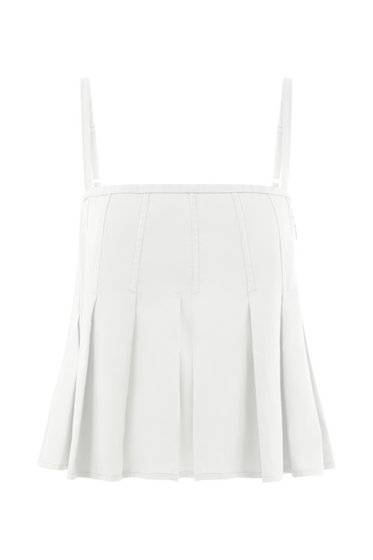 Mae Cotton Top - White