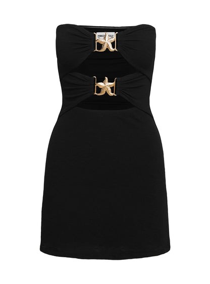 Nika Strapless Mini Dress Black
