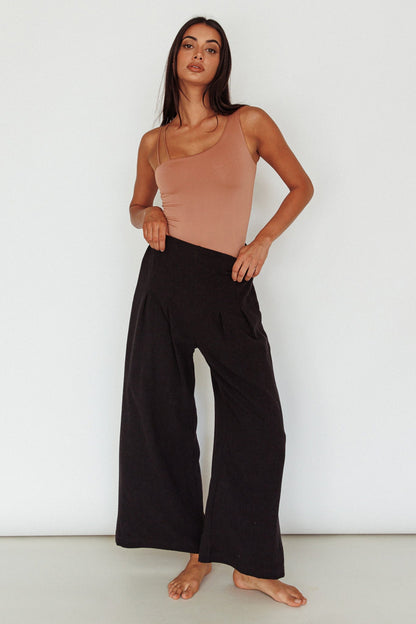Bare Double Strap Bodysuit Mocha Mousse