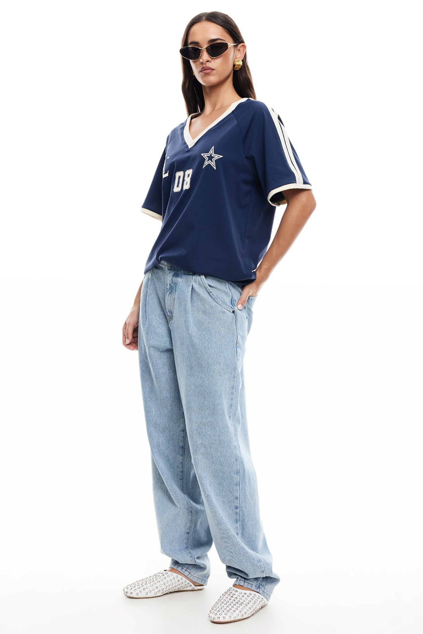 LIONESS Spectate Top Indigo