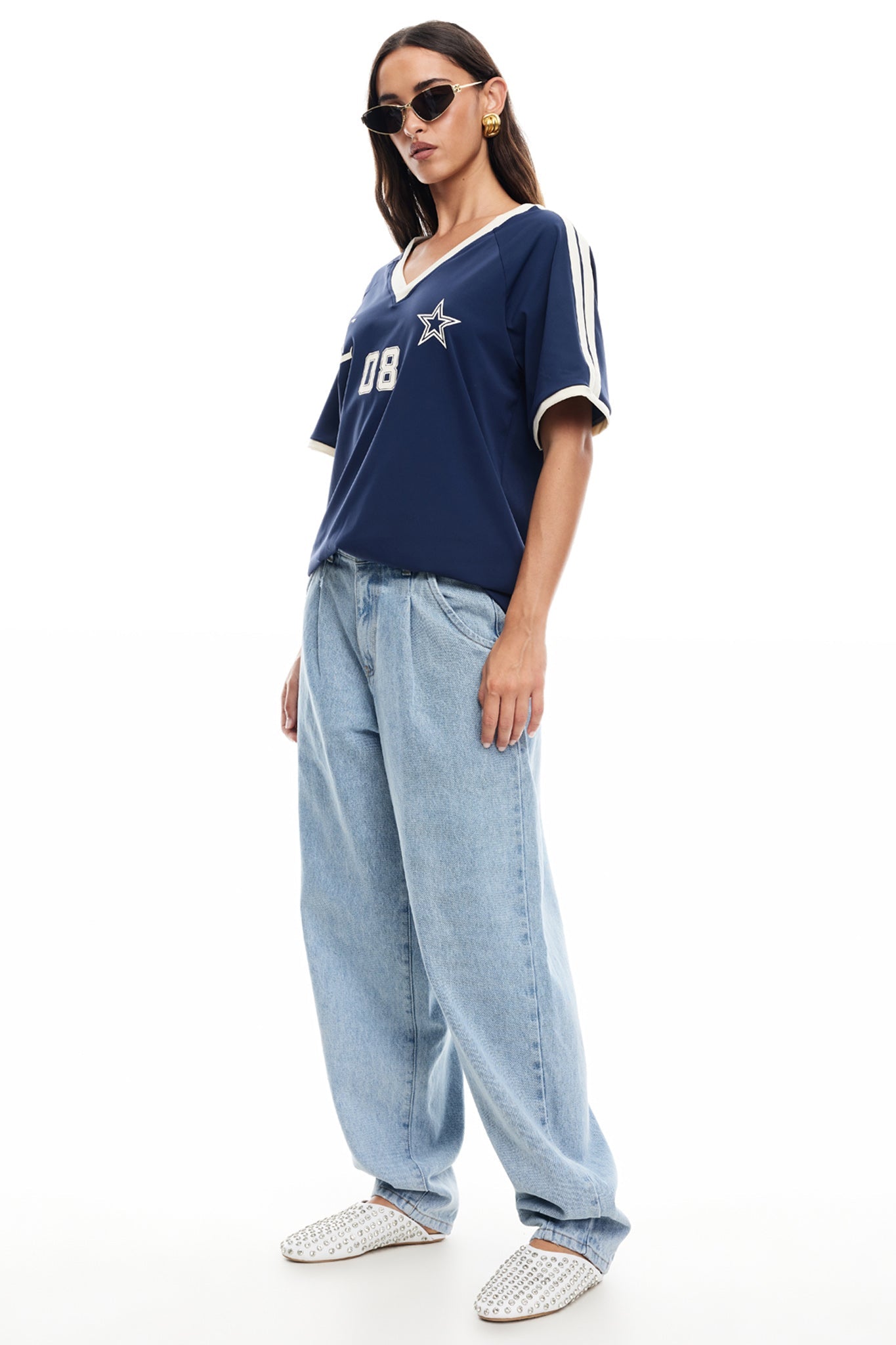 LIONESS Spectate Top Indigo
