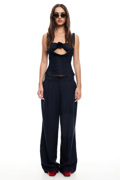 LIONESS Delilah Top Navy