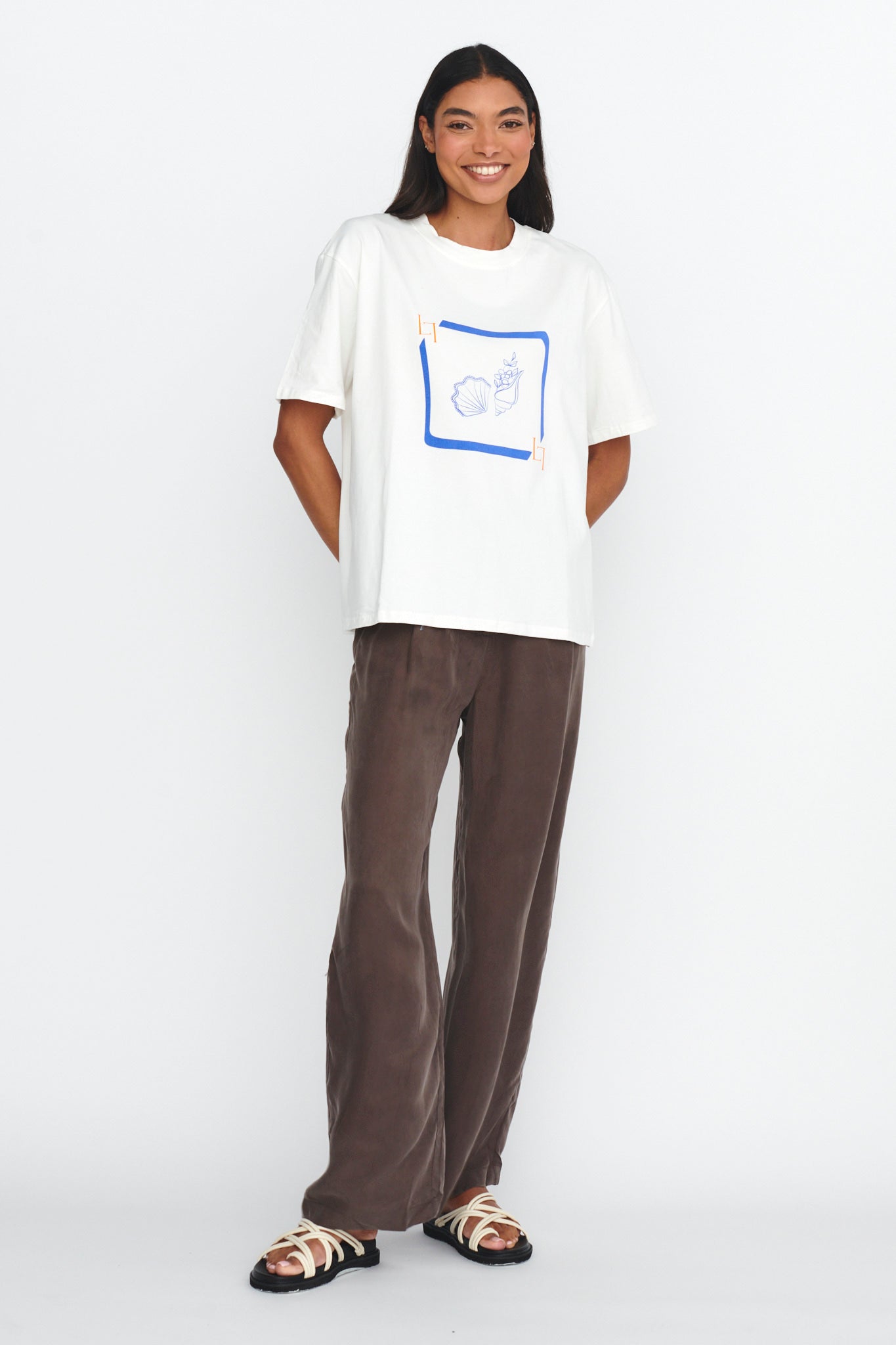 LOST IN LUNAR By The Sea Tee White