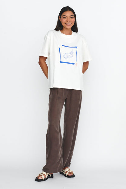 LOST IN LUNAR By The Sea Tee White