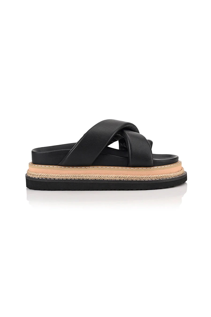 Thelma Flatform Slides - Black