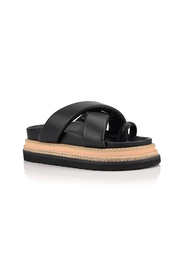 Thelma Flatform Slides - Black