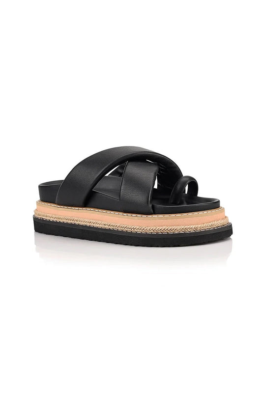 Thelma Flatform Slides - Black