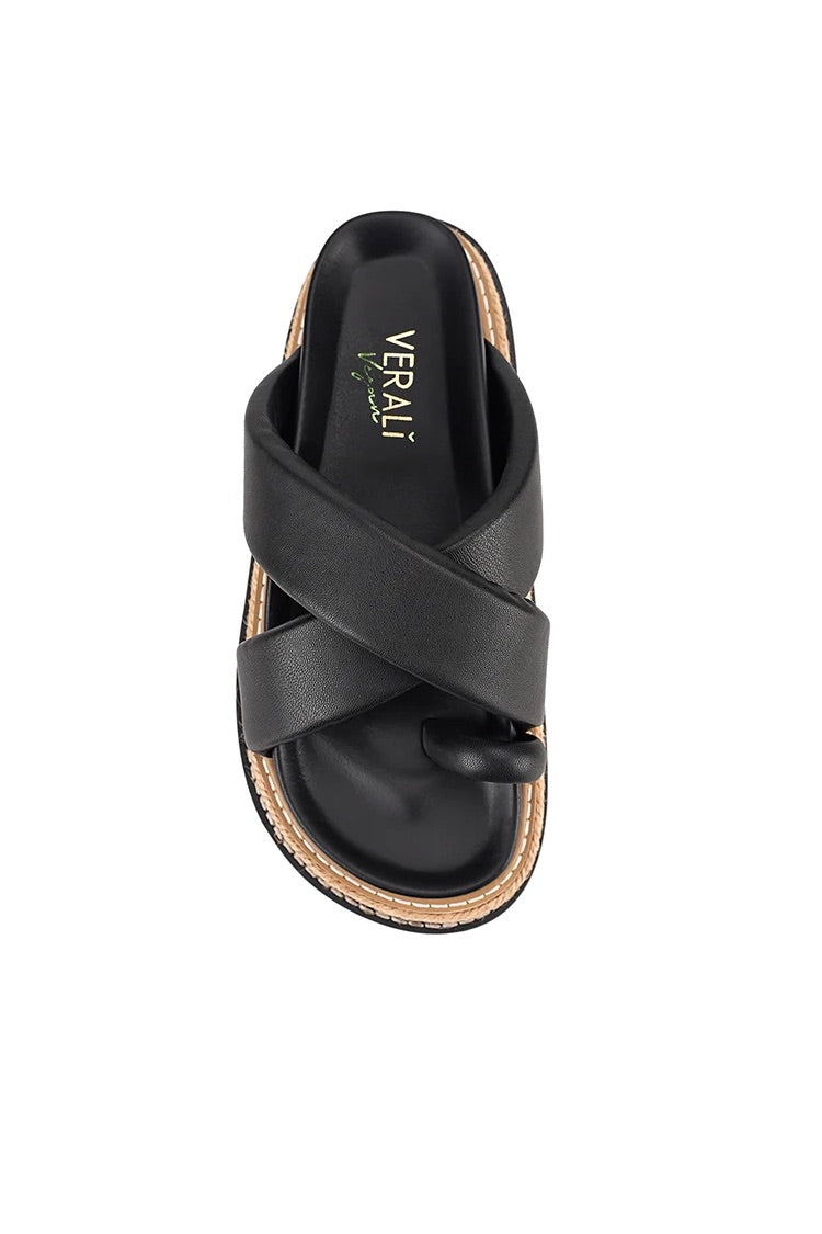 Thelma Flatform Slides - Black