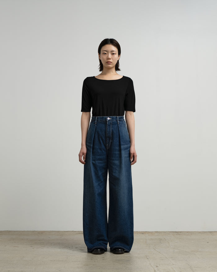 Bamboo Rayon Smooth Boat Neck Tee
