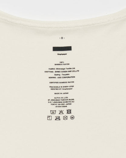Bamboo Rayon Smooth Boat Neck Tee