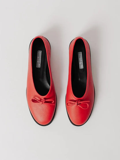 Blankens The Coco 2.0 Red-skinnballerinaskor NWT