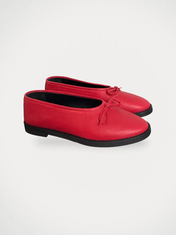 Blankens The Coco 2.0 Red-skinnballerinaskor NWT