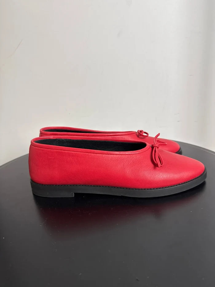 Blankens The Coco 2.0 Red-skinnballerinaskor NWT