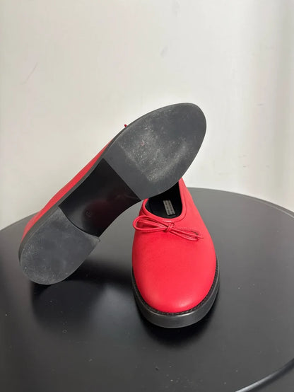 Blankens The Coco 2.0 Red-skinnballerinaskor NWT