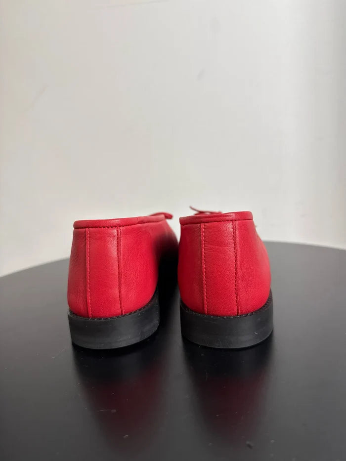 Blankens The Coco 2.0 Red-skinnballerinaskor NWT
