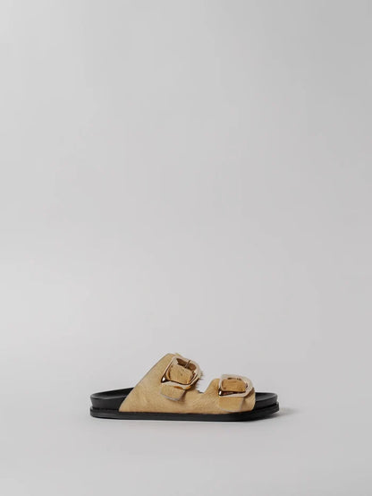 Blankens The Pernille Cream-skinnsandaler NWT