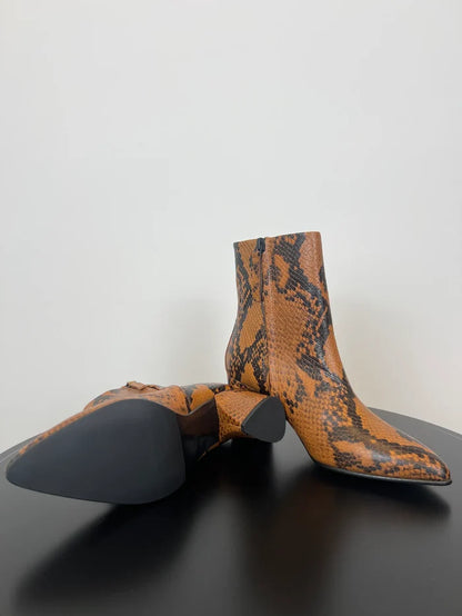 Blankens The Riverside Serpent-skinnboots NWOT