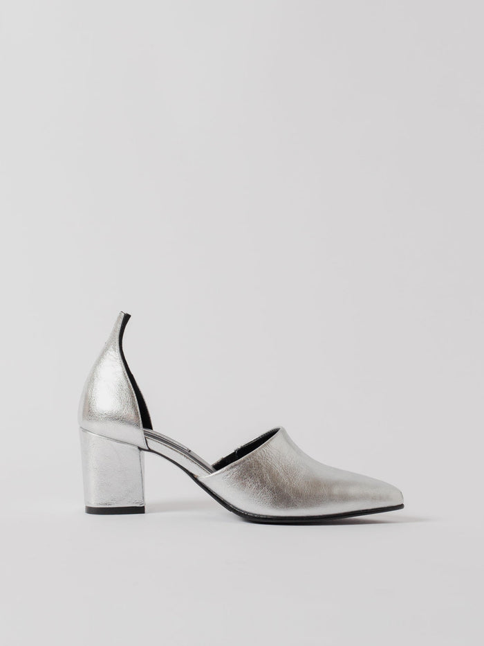 Blankens The Riverside Silver-skinnklackar NWOT