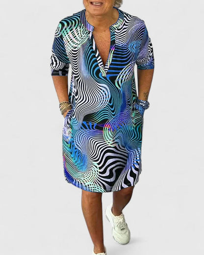 Carol | Sophisticated V-neck Dress