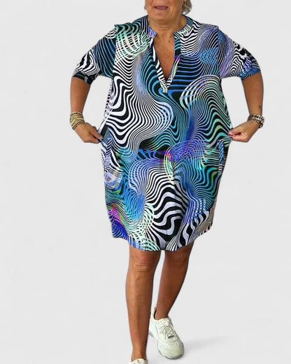 Carol | Sophisticated V-neck Dress