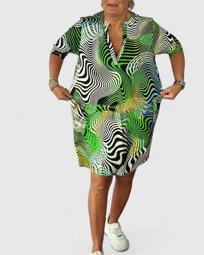 Carol | Sophisticated V-neck Dress